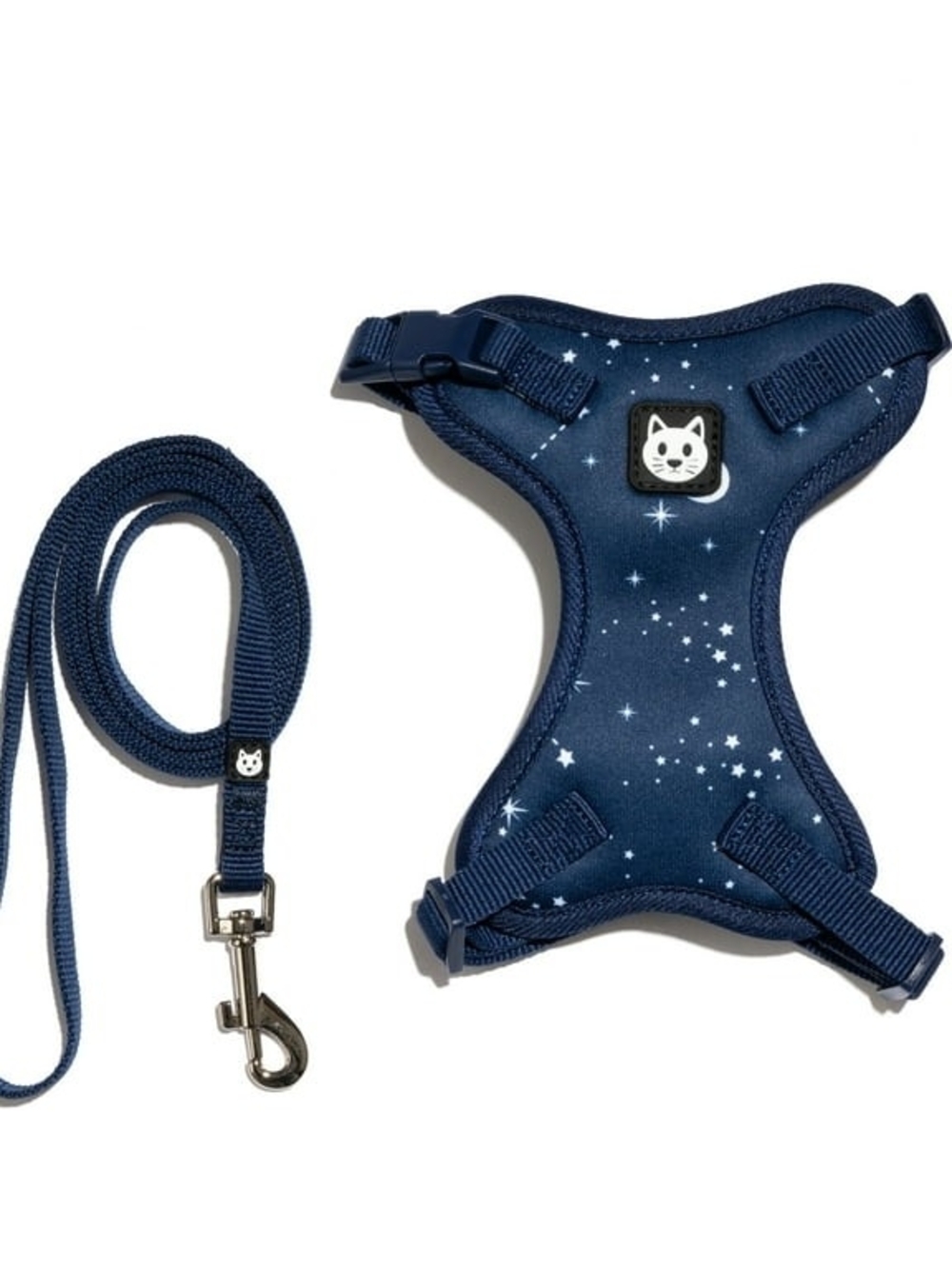 Vibrant Life Adjustable Cat Harness and Leash Set, Blue Celestial, One Size